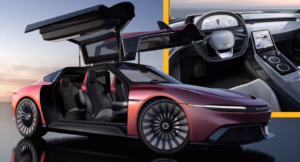  DeLorean Alpha5 Is A Low-Slung Electric GT With Gullwing Doors