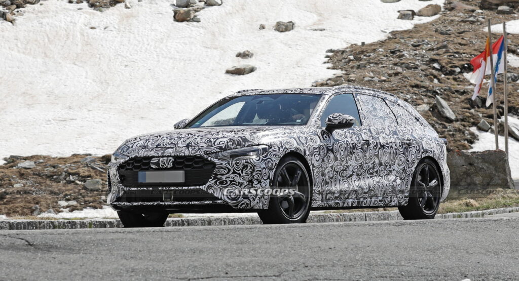 Audi Can’t Hide The 2024 A4 Avant’s Toned Shoulders Under Camouflage ...