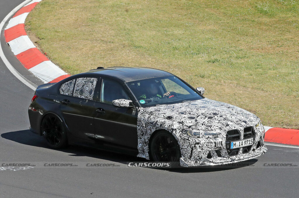 2024 BMW M3 CS Spied As A Four-Door M4 CSL, Could Have Around 533 HP ...