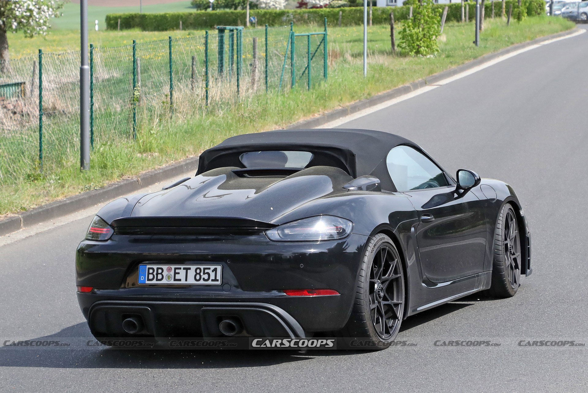 2024 Porsche 718 Boxster Spyder RS Spotted Again Borrowing Heavily From