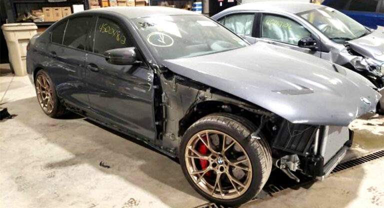 What Would You Do With This Wrecked 1 Of 1000 2022 Bmw M5 Cs Carscoops