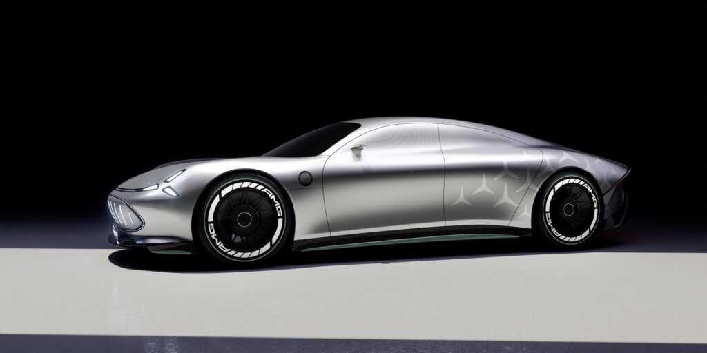 Mercedes Vision AMG Concept Previews Porsche Taycan Electric Sedan ...