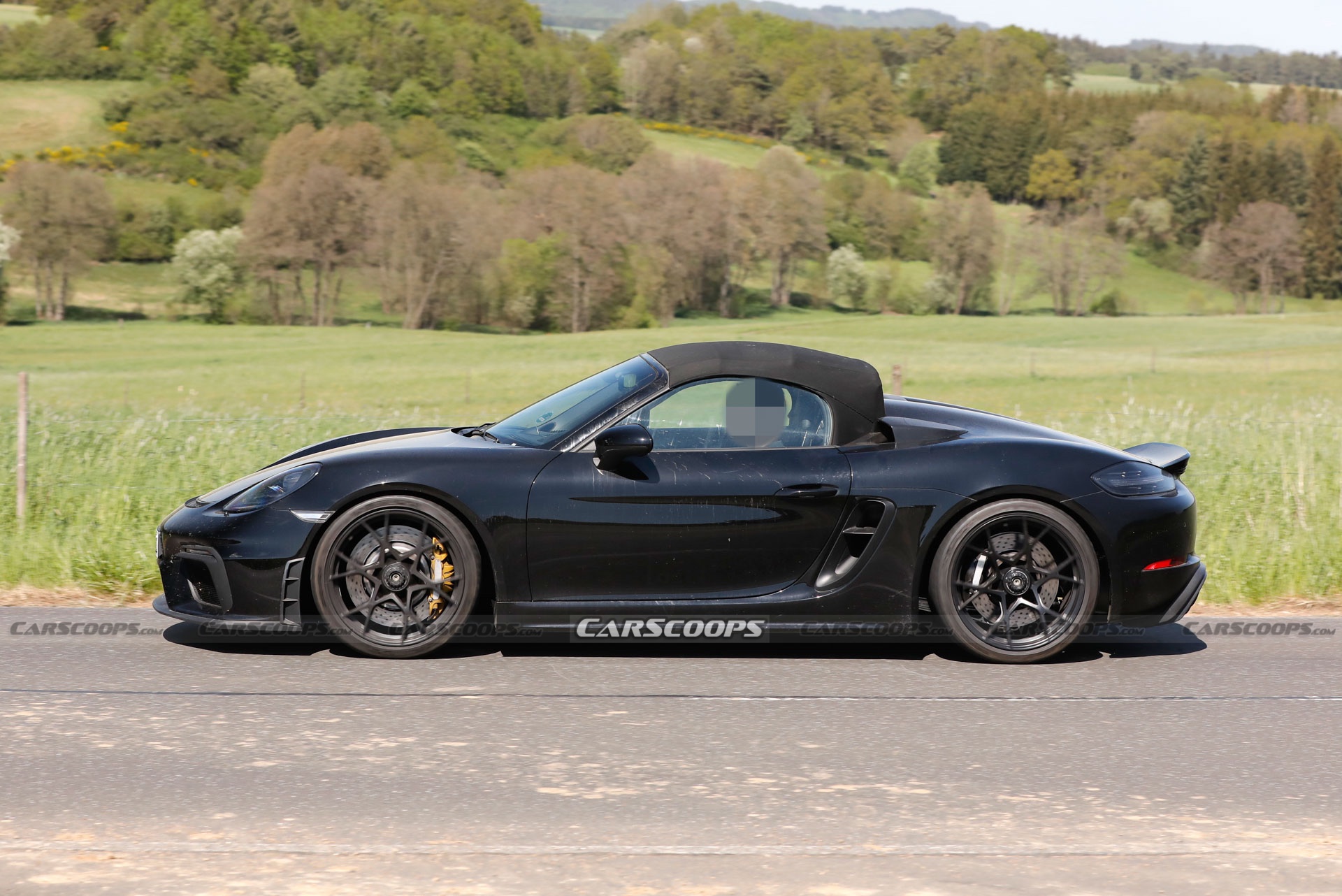 2024 Porsche 718 Boxster Spyder RS Spotted Again Borrowing Heavily From