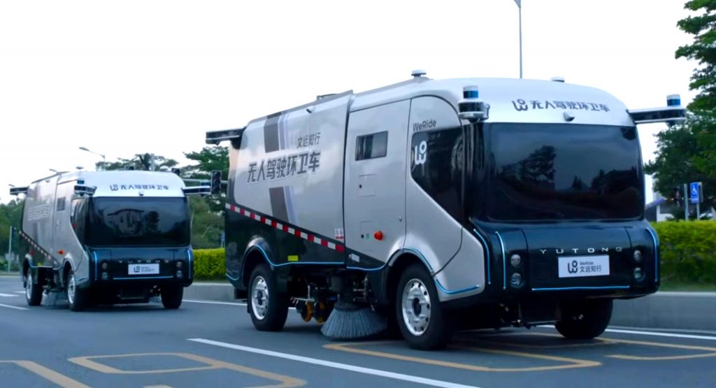  The Robosweeper Is An Autonomous EV Truck Designed To Clean And Sanitize Public Roads