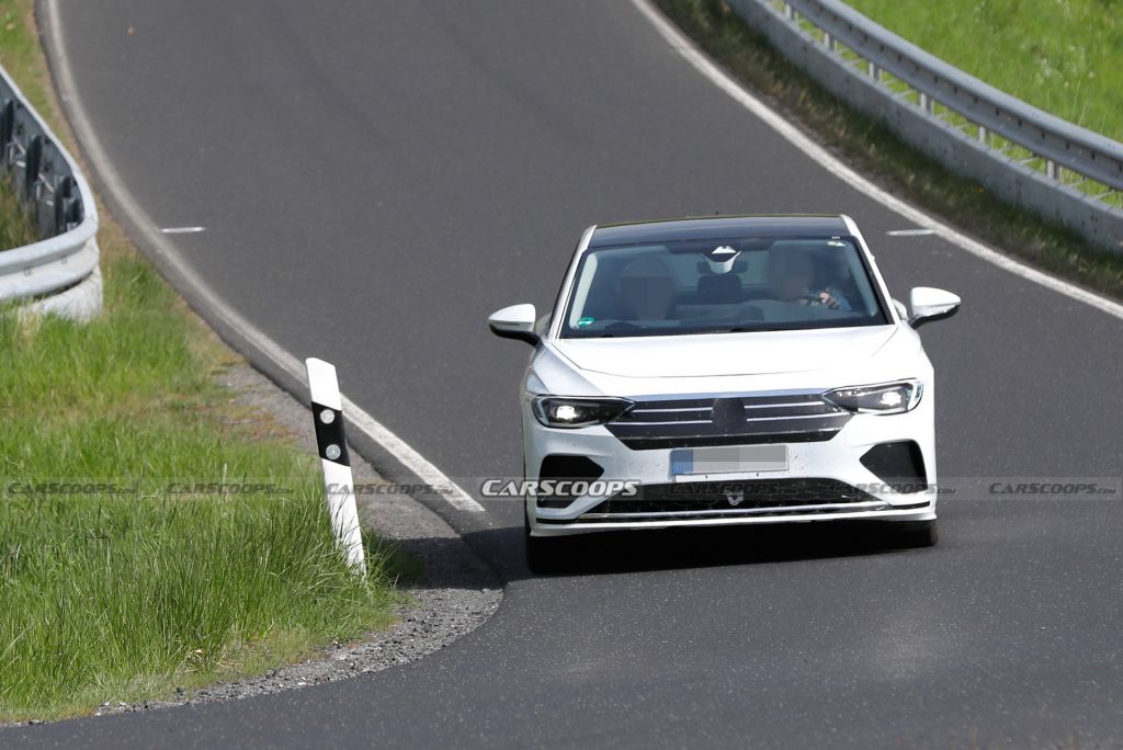 VW Aero B Electric Sedan Spotted Again Testing Out On German Roads ...