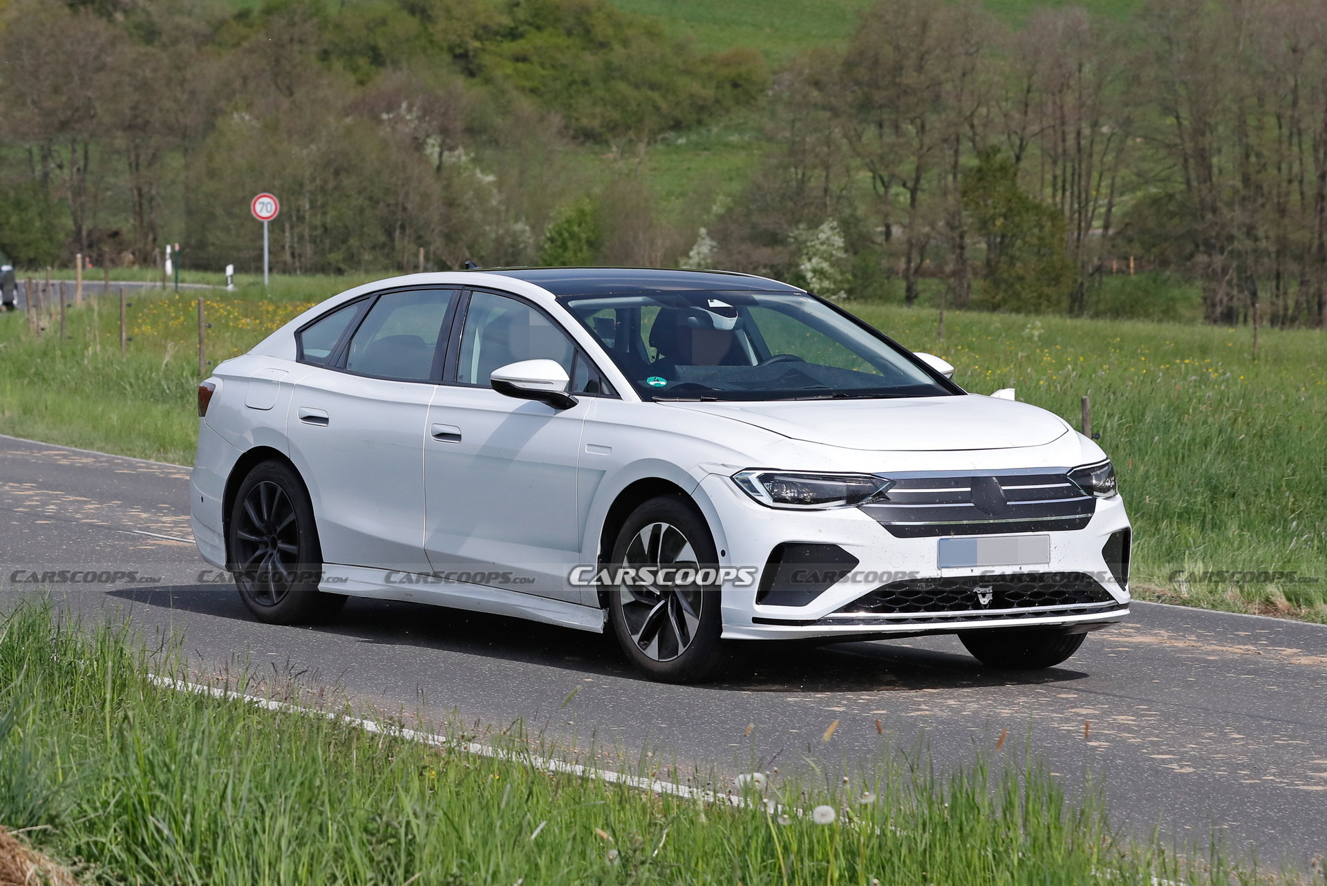 VW Aero B Electric Sedan Spotted Again Testing Out On German Roads ...