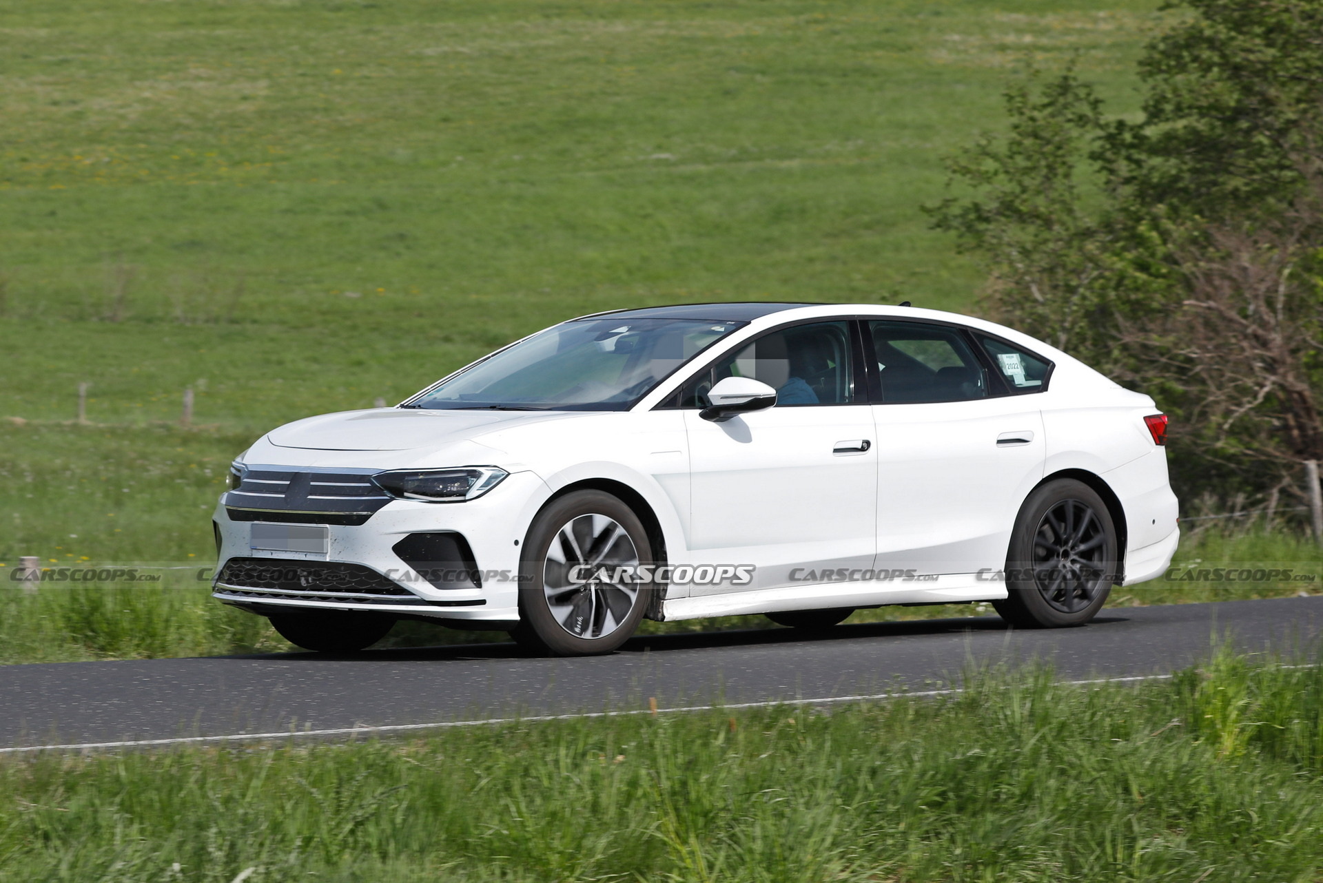 VW Aero B Electric Sedan Spotted Again Testing Out On German Roads | Carscoops