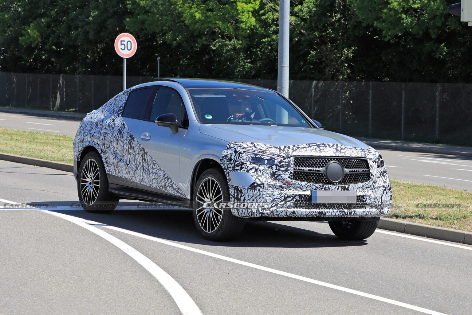 Style-Driven 2024 Mercedes-Benz GLC Coupe Spied Flaunting Its Sloping ...