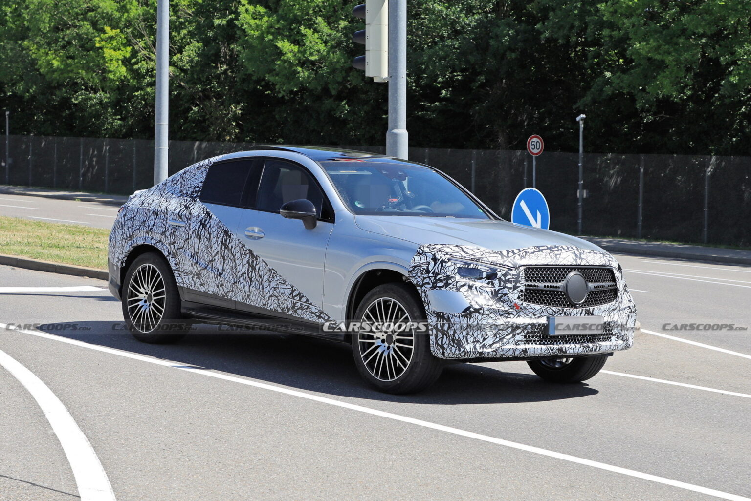 Style-Driven 2024 Mercedes-Benz GLC Coupe Spied Flaunting Its Sloping ...