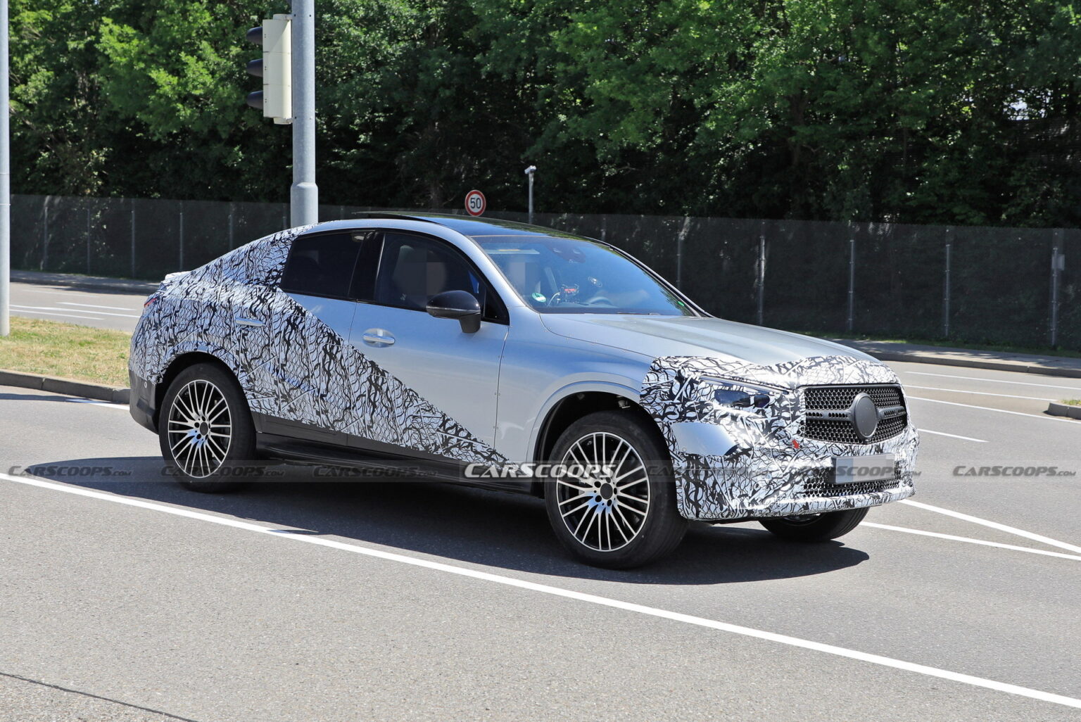 Style-Driven 2024 Mercedes-Benz GLC Coupe Spied Flaunting Its Sloping ...