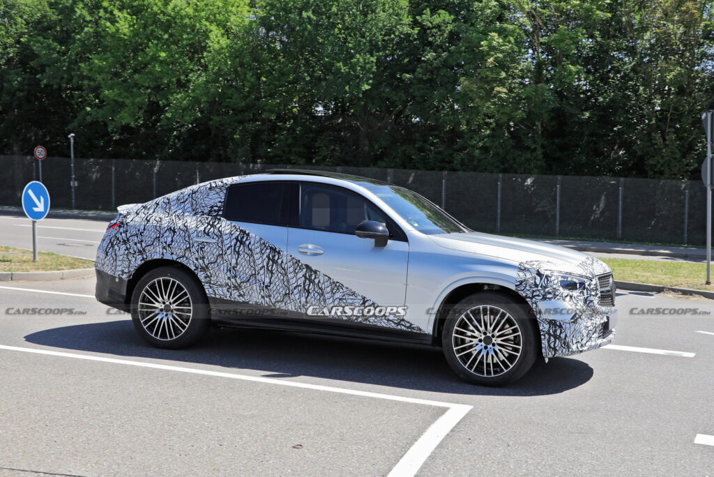 Style-Driven 2024 Mercedes-Benz GLC Coupe Spied Flaunting Its Sloping ...