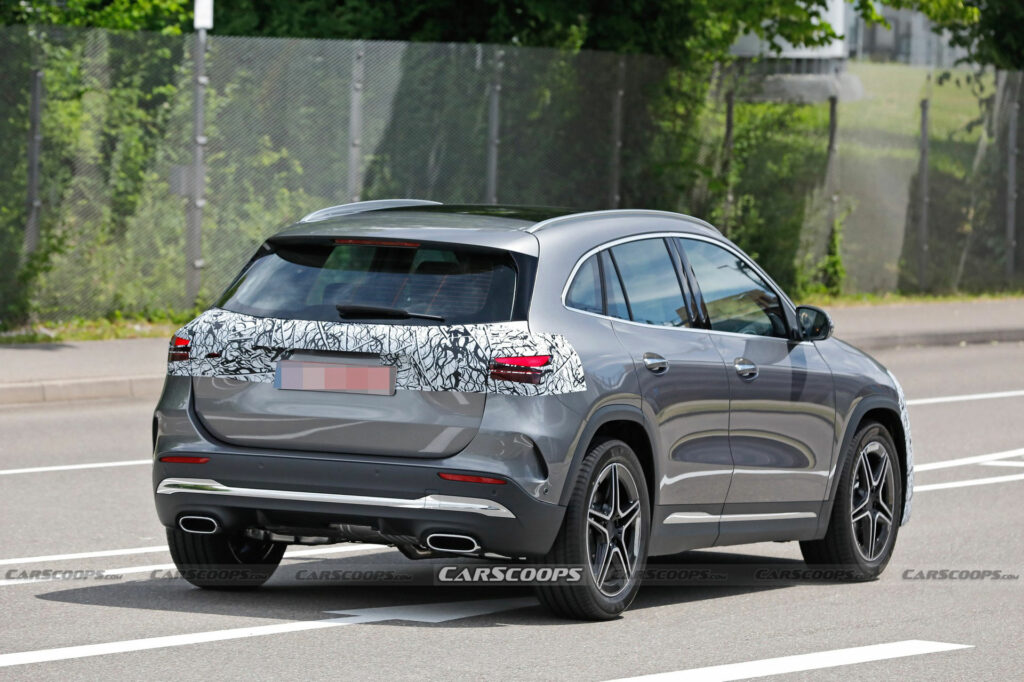 Facelifted Mercedes GLA Spied With Minor Updates | Carscoops