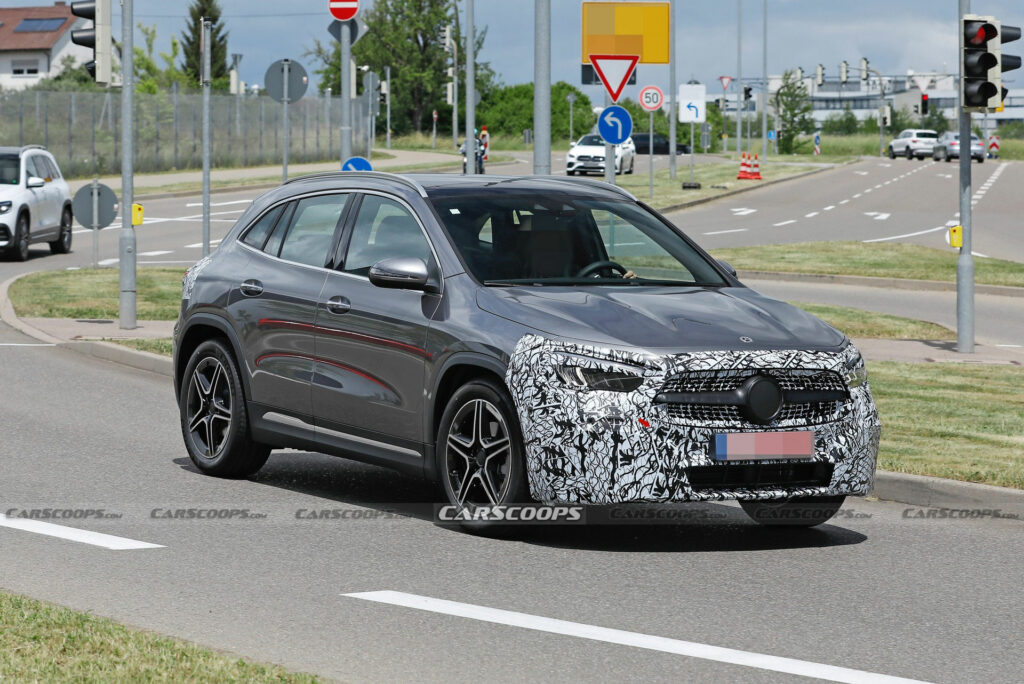 Facelifted Mercedes GLA Spied With Minor Updates | Carscoops