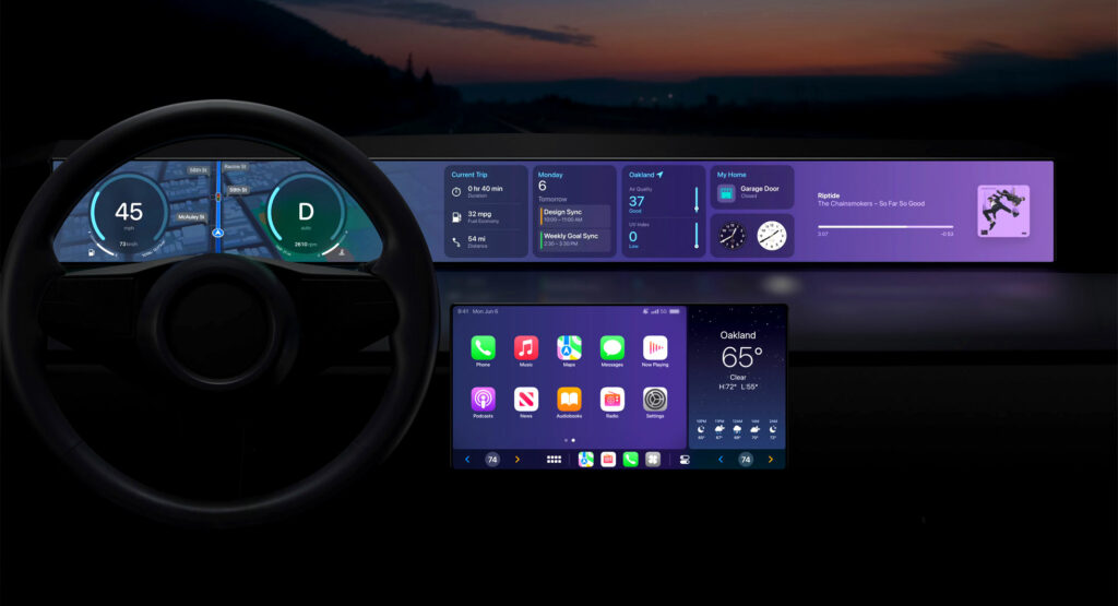  Apple’s Next-Gen CarPlay Will Be Able To Take Over Both Your Infotainment And Gauge Cluster Screens