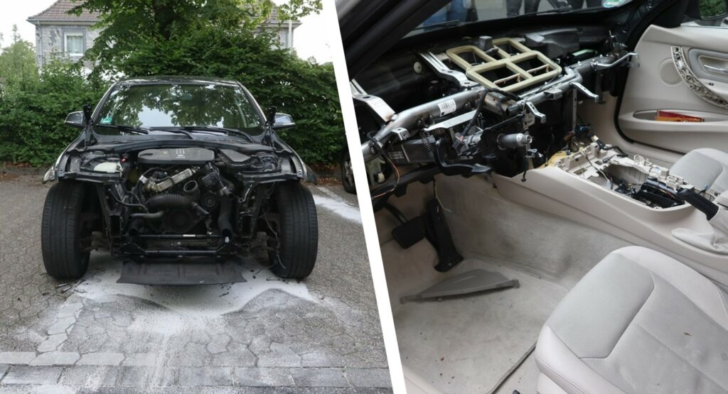  BMW 3-Series Stripped Off By Thieves Overnight, Sustaining $22k Worth Of Damages