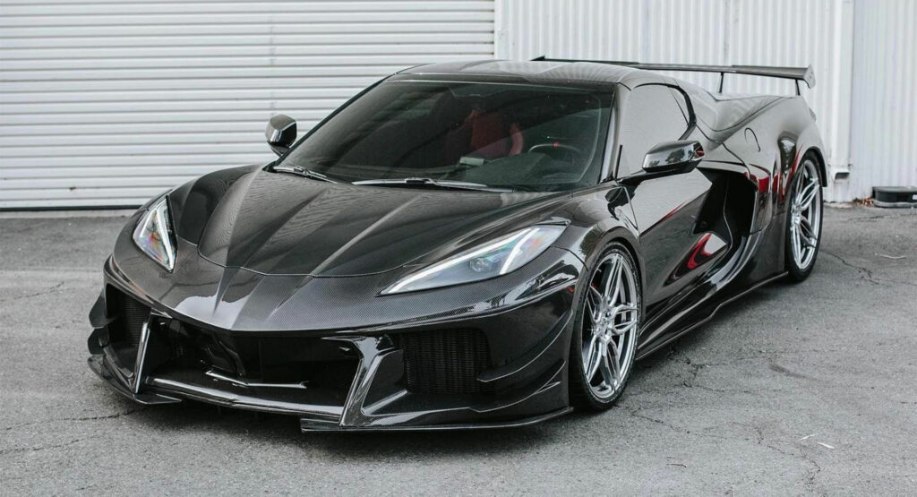  Carbon Fiber Widebody Chevy Corvette C8 Wants Your Attention, Does It Have It?