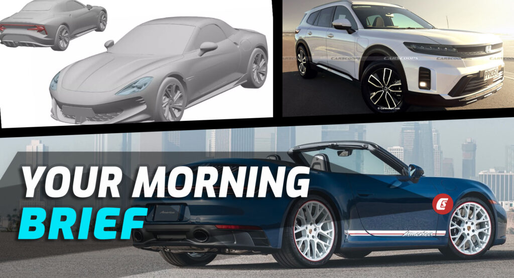  2023 Porsche 911 GTS Cabrio America, MG Cyberster EV, And 2024 Honda Prologue Rendered: Your Morning Brief