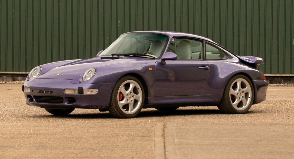  Stand Out Among Supercars With This Purple 1996 Porsche 993 Turbo