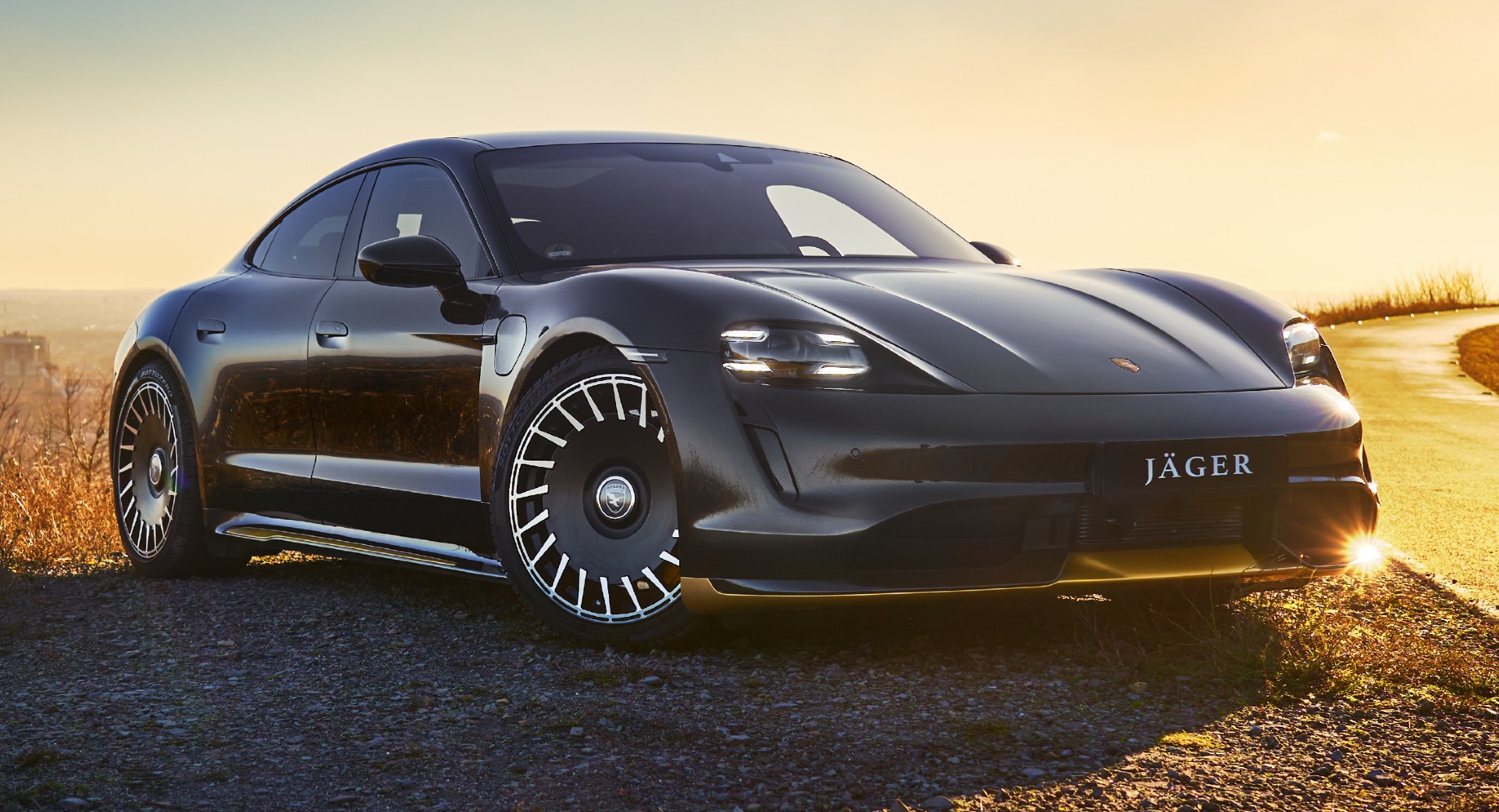 Porsche Taycan by JÄGER Gets Lighter Carbon Body Panels And Fancy