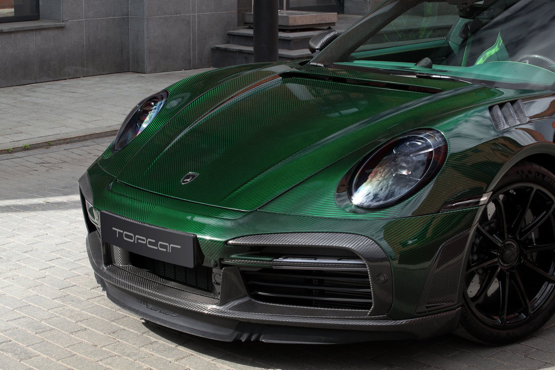 This Porsche 911 Turbo S From TopCar Is Wearing Nothing But Green ...
