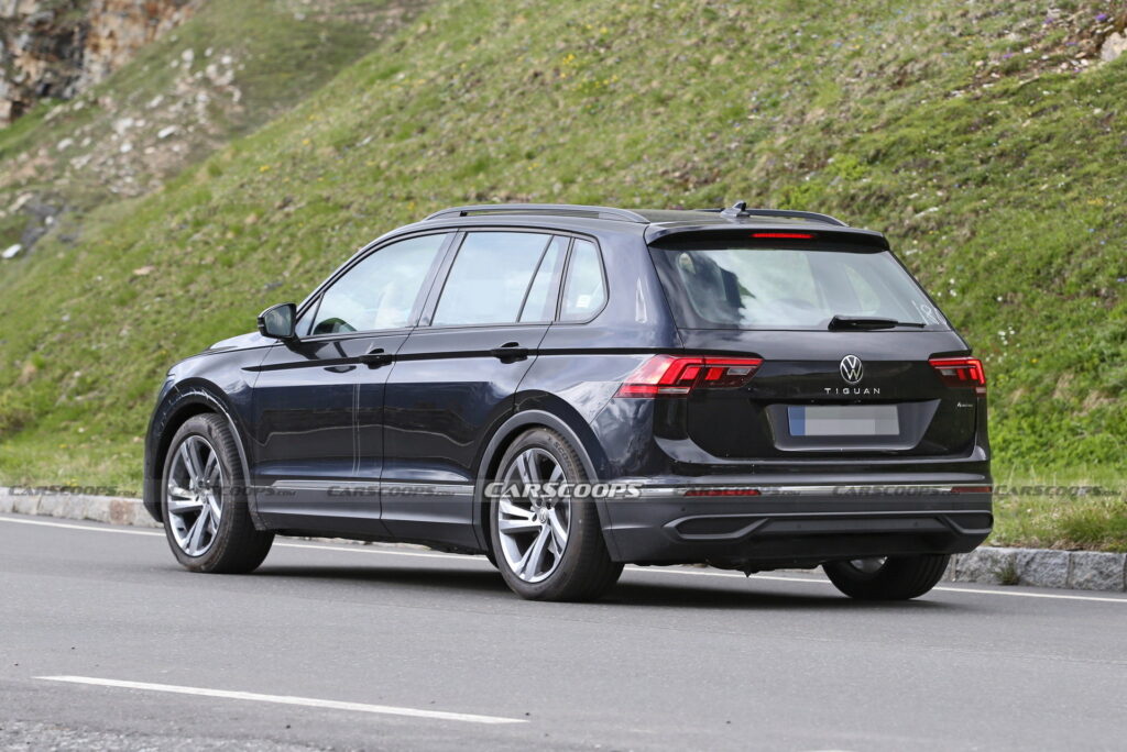 VW Tiguan EV Mules Spied In Current Model’s Clothing With Covered ...