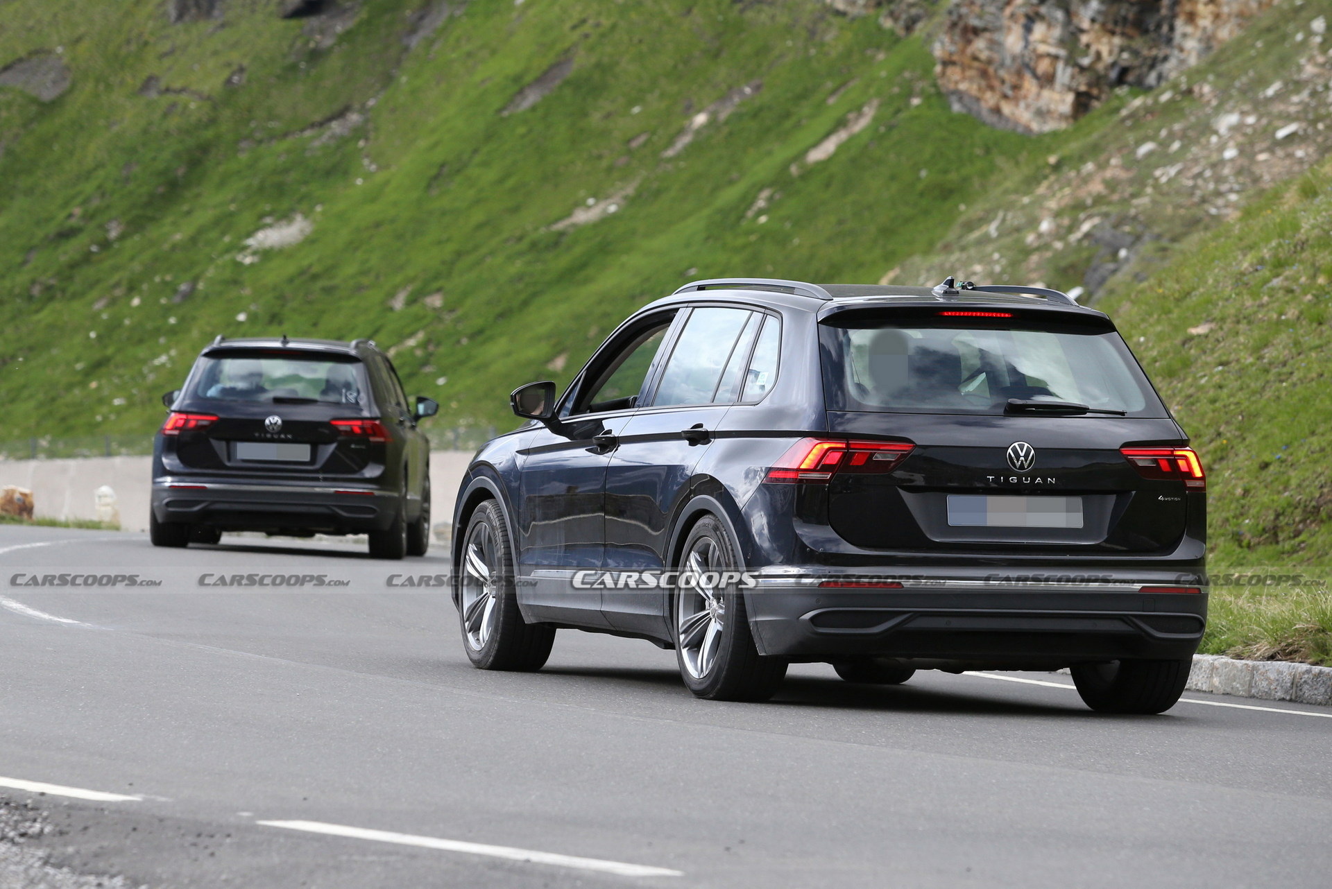 VW Tiguan EV Mules Spied In Current Model’s Clothing With Covered ...