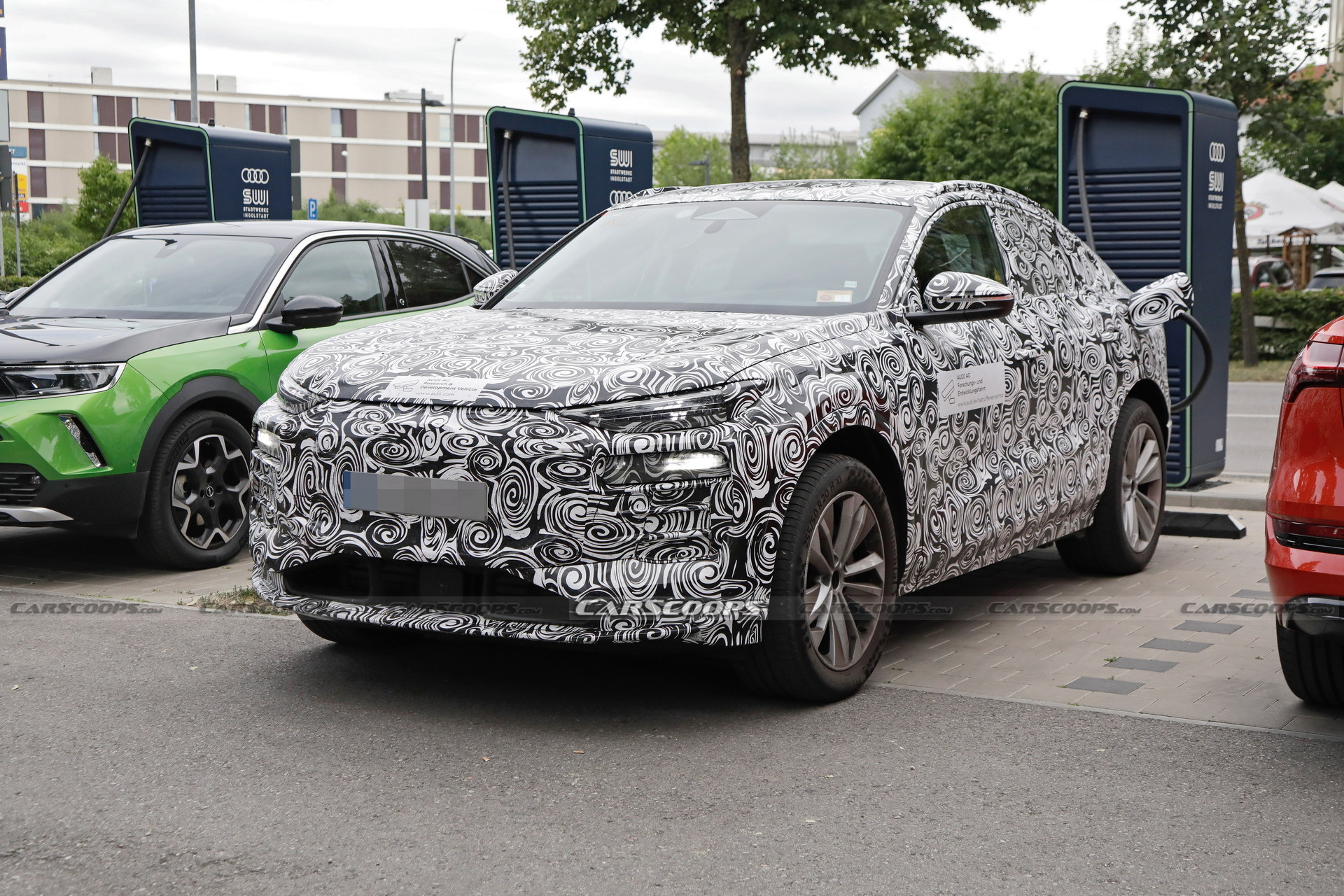 2024 Audi Q6 E-tron Sportback Spied With A Sleeker Coupe-SUV Body ...