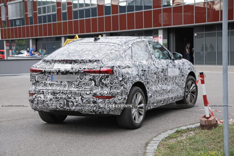 2024 Audi Q6 E-tron Sportback Spied With A Sleeker Coupe-suv Body 