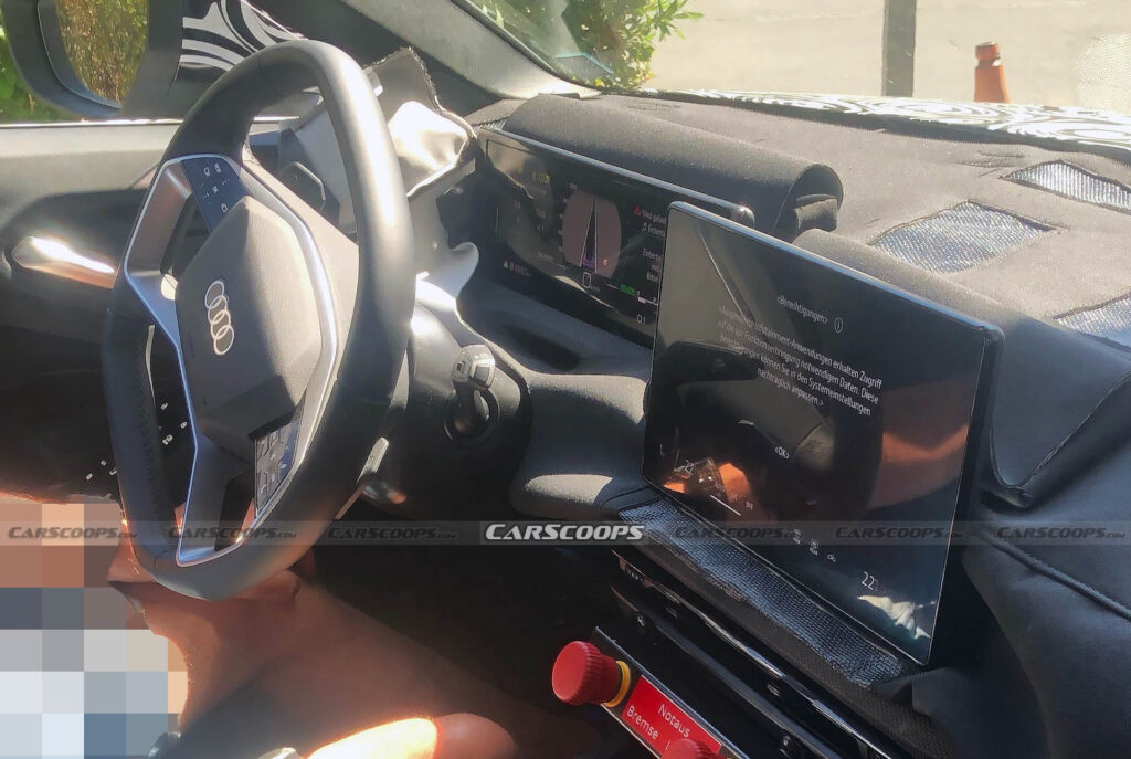 2024 Audi A4’s TwinScreen Dashboard Revealed In Latest Spy Shots