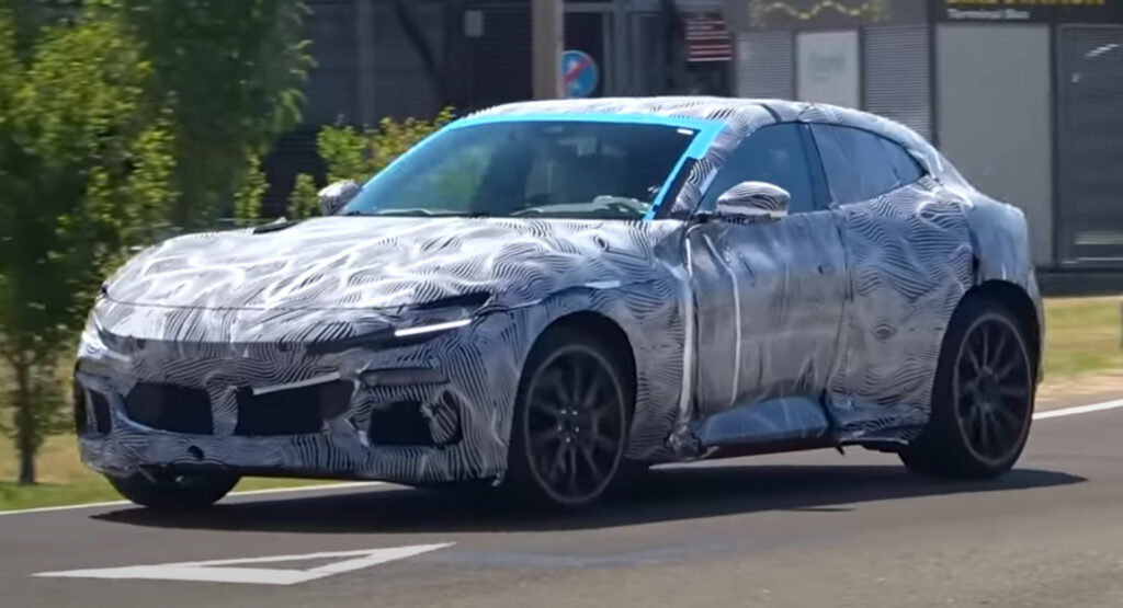  Long-Awaited Ferrari Purosangue Filmed With Just A Thin Layer Of Camo