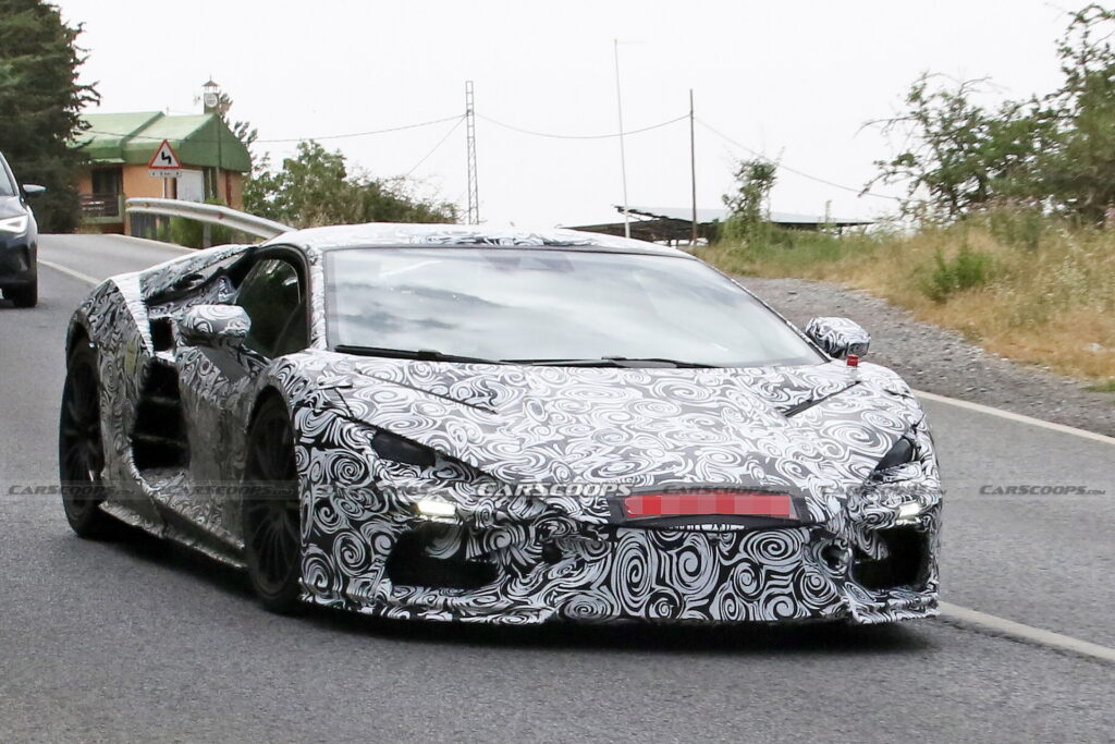 Get A Closer Look To The Lamborghini Aventador’s Electrified Successor 