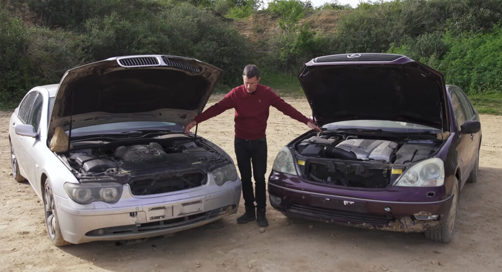  How Long Will An Old Lexus LS And BMW 7-Series Run Without Any Oil?