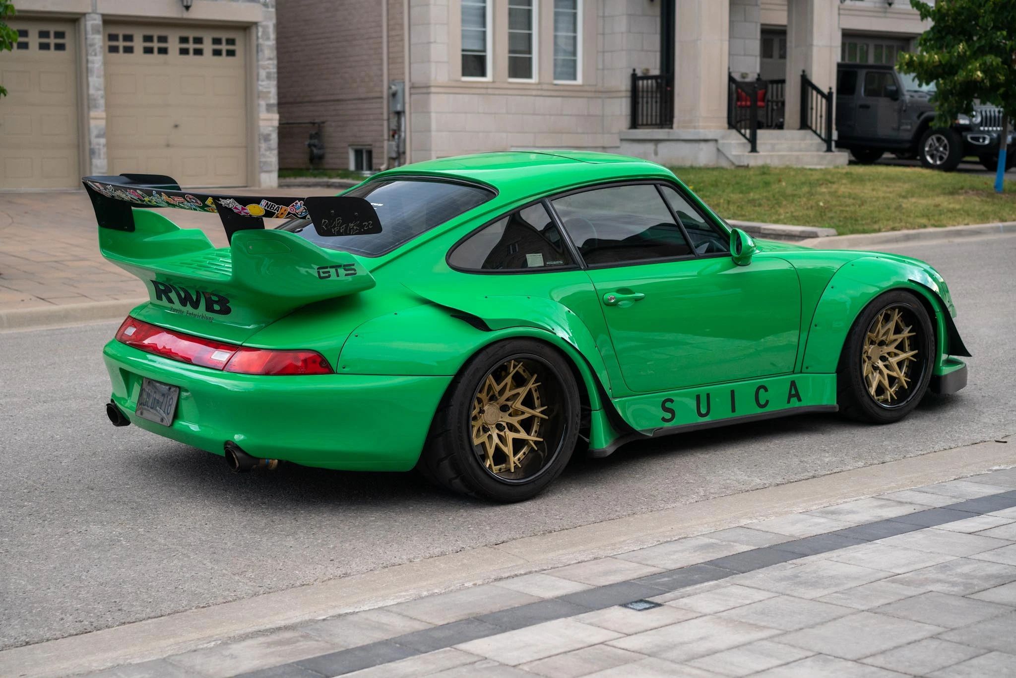 Take Over Your Local Streets In This Bright Green RWB Porsche 911 ...