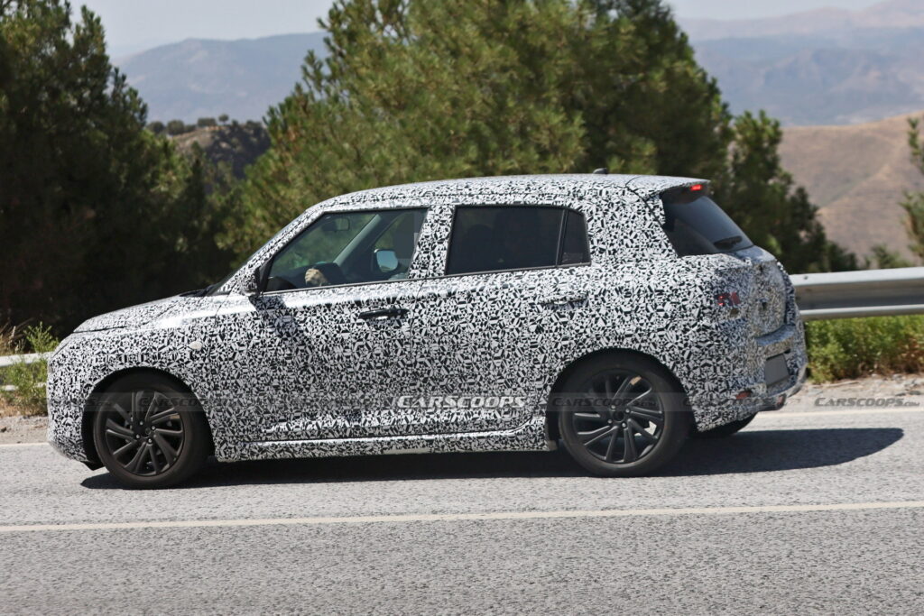 2024 Suzuki Swift Makes Spy Debut Showing Evolutionary Styling Carscoops