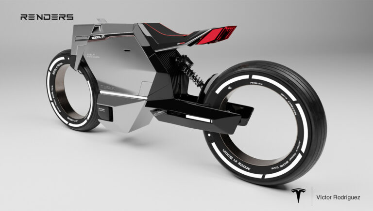 The Model M Electric Cybercycle Study Is A Futuristic Tesla Cybertruck ...