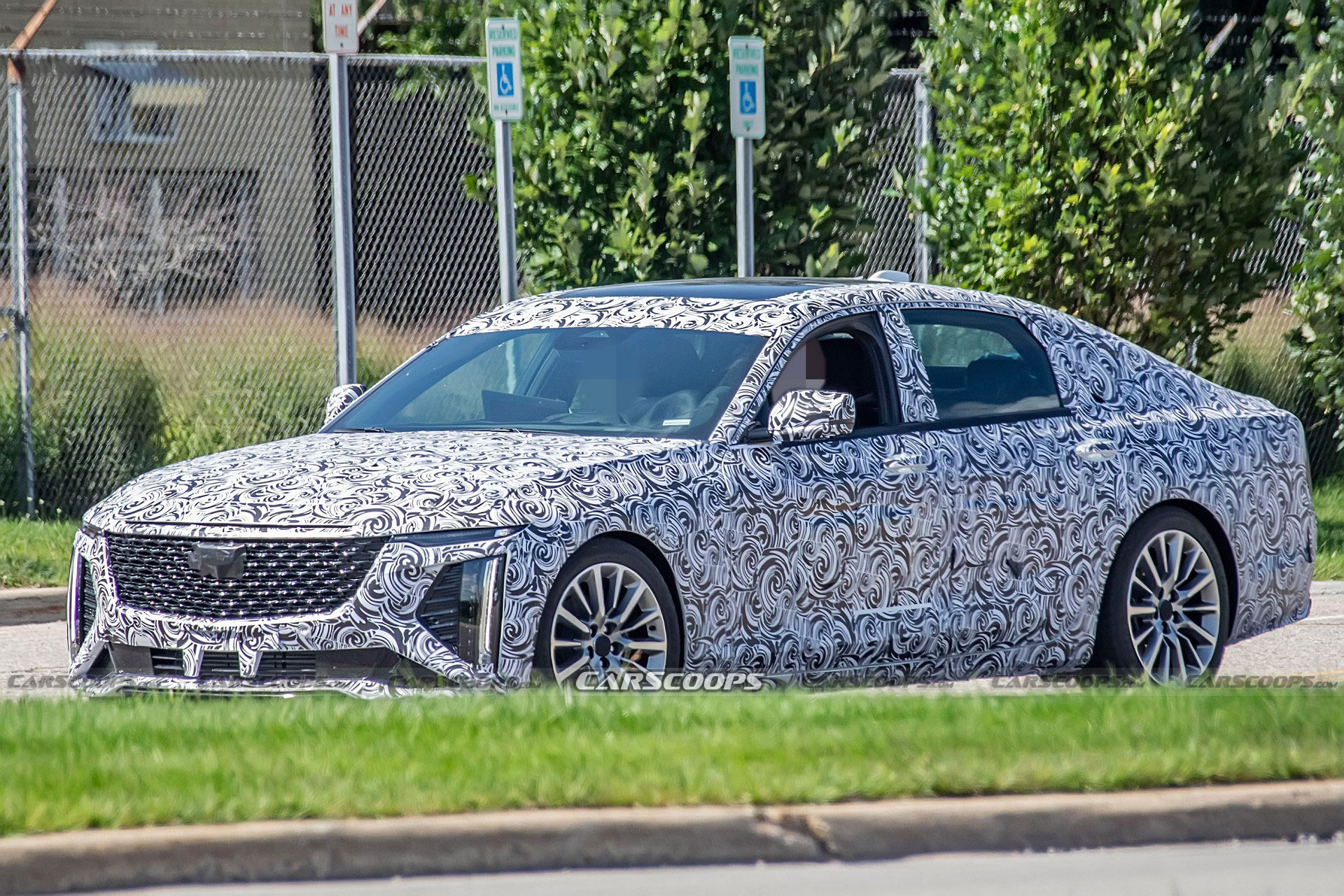2024 Cadillac CT6 Spied With Production Lighting Units Carscoops