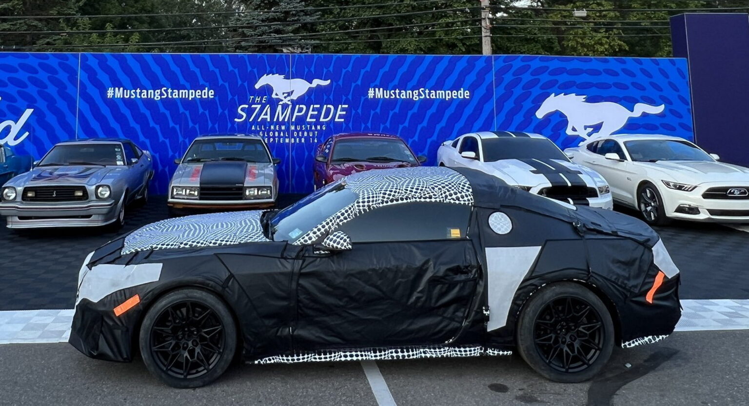 NextGen 2024 Ford Mustang Spotted At Woodward Dream Cruise Carscoops