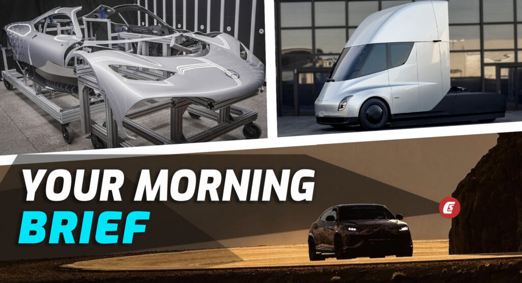  Mercedes-AMG One Production Kicks Off, Tesla Semi Truck Update, And Lamborghini Urus Pikes Peak Record: Your Morning Brief