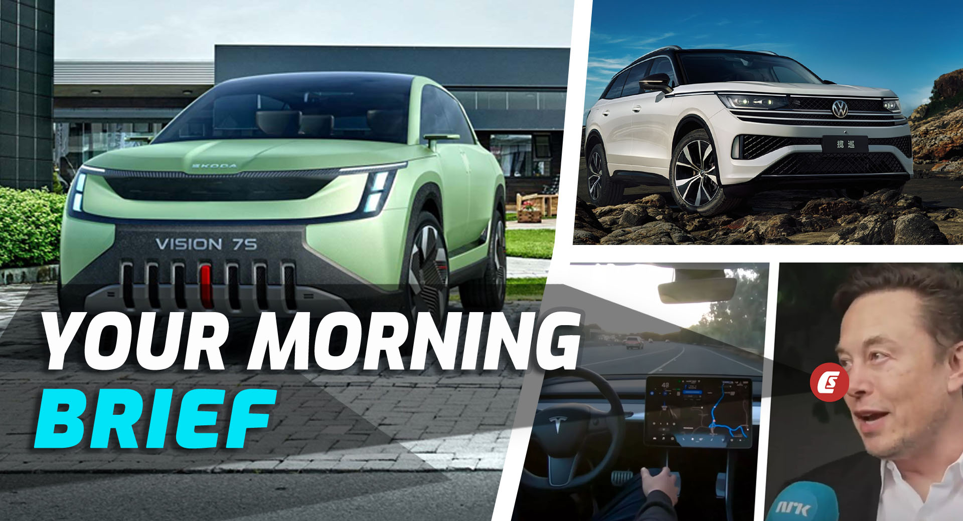 Skoda Vision 7S Concept, VW Tavendor For China, And Musk Wants Self-Driving  Teslas By End Of Year: Your Morning Brief