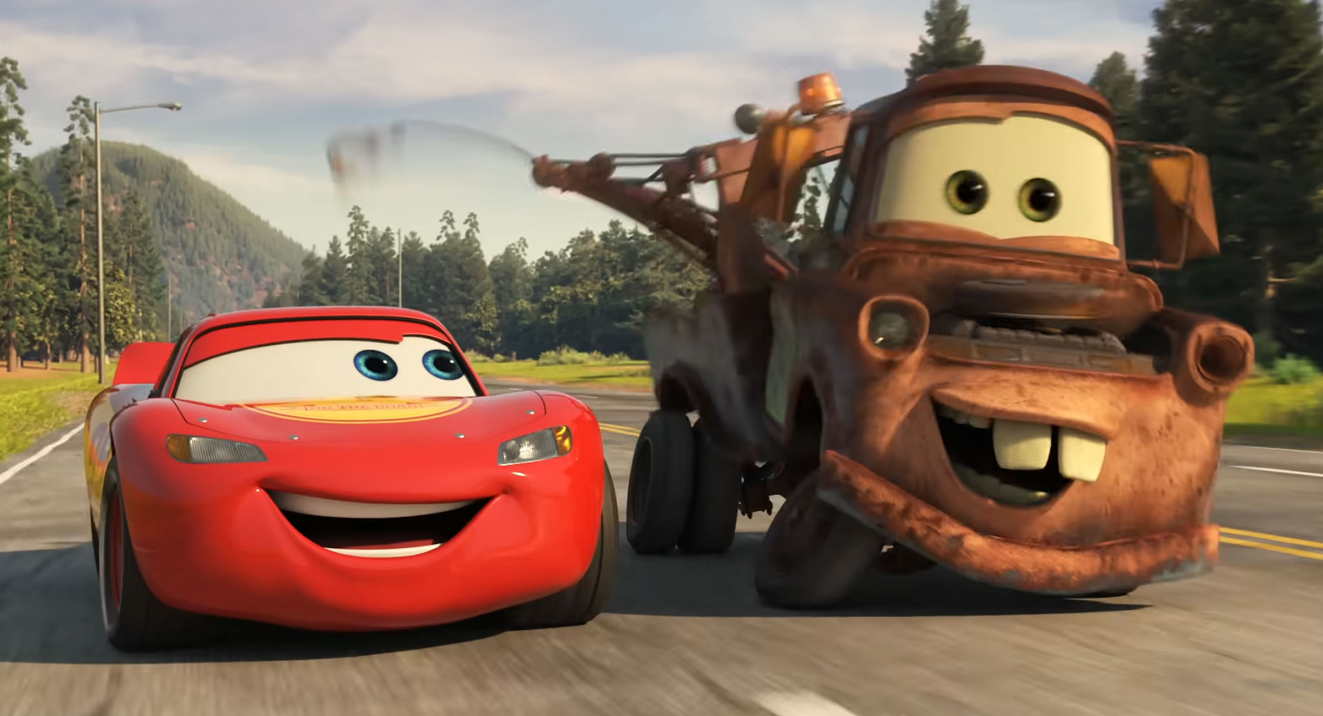 Lightning McQueen, Mater embark on epic trip in 'Cars on the Road' - ABC11  Raleigh-Durham