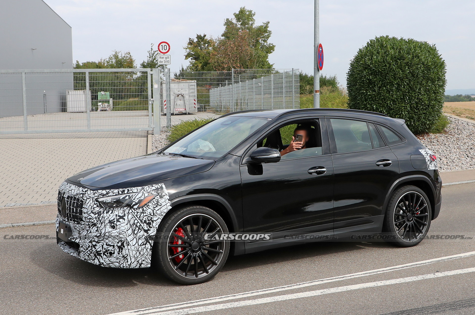 Facelifted Mercedes Amg Gla Spied In Europe With Us Spec Headlights Carscoops