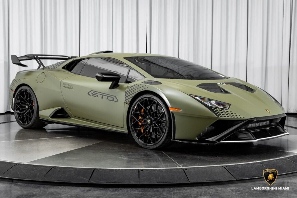 Lamborghini Huracan Sto In Verde Turbine Matt Will Make Anyone Green