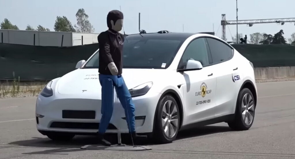  2022 Tesla Model Y Performs Very Well At Euro NCAP’s Pedestrian Emergency Braking Test