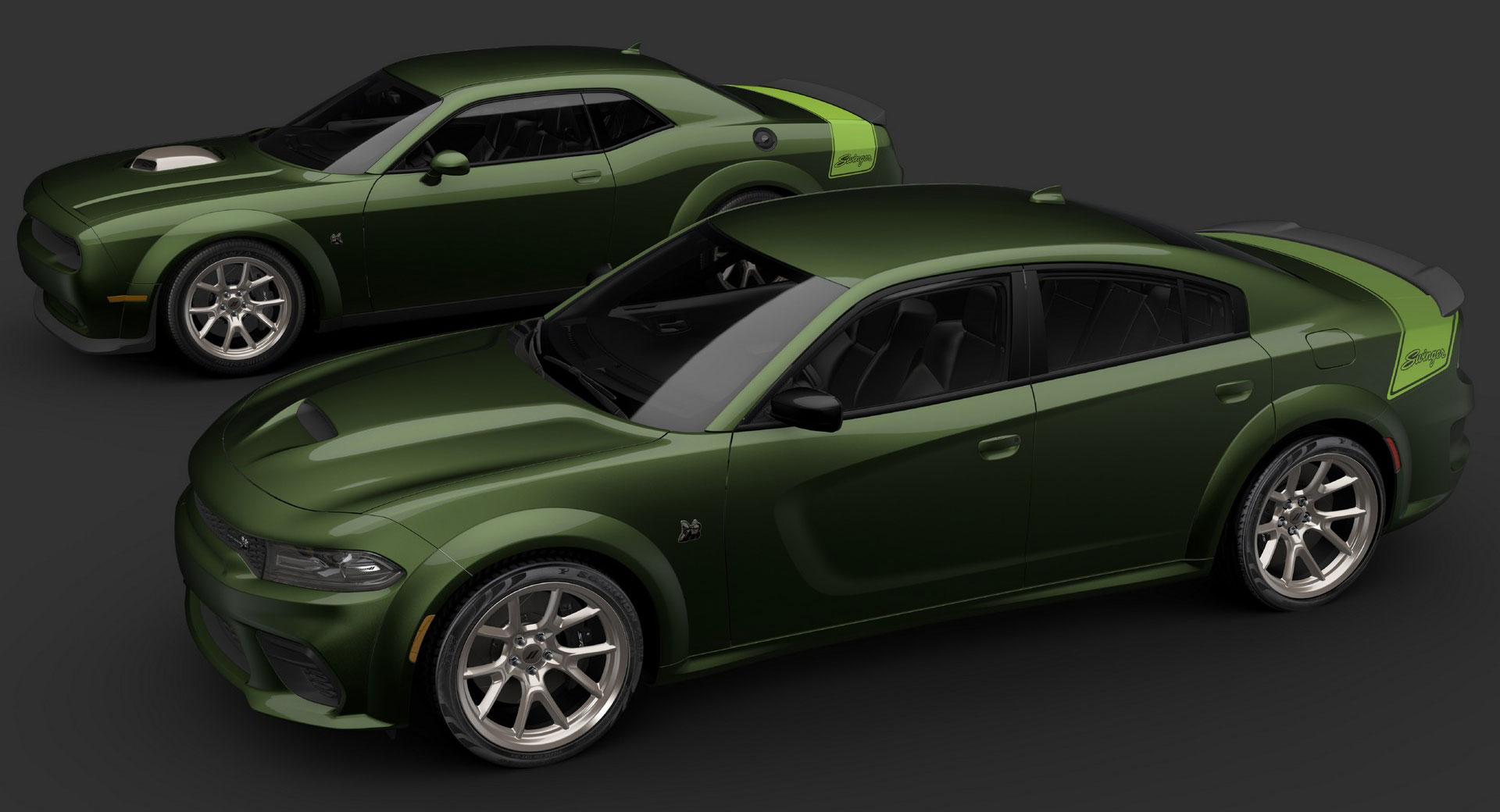 2023 Dodge Challenger And Charger Scat Pack Swinger Combine Retro