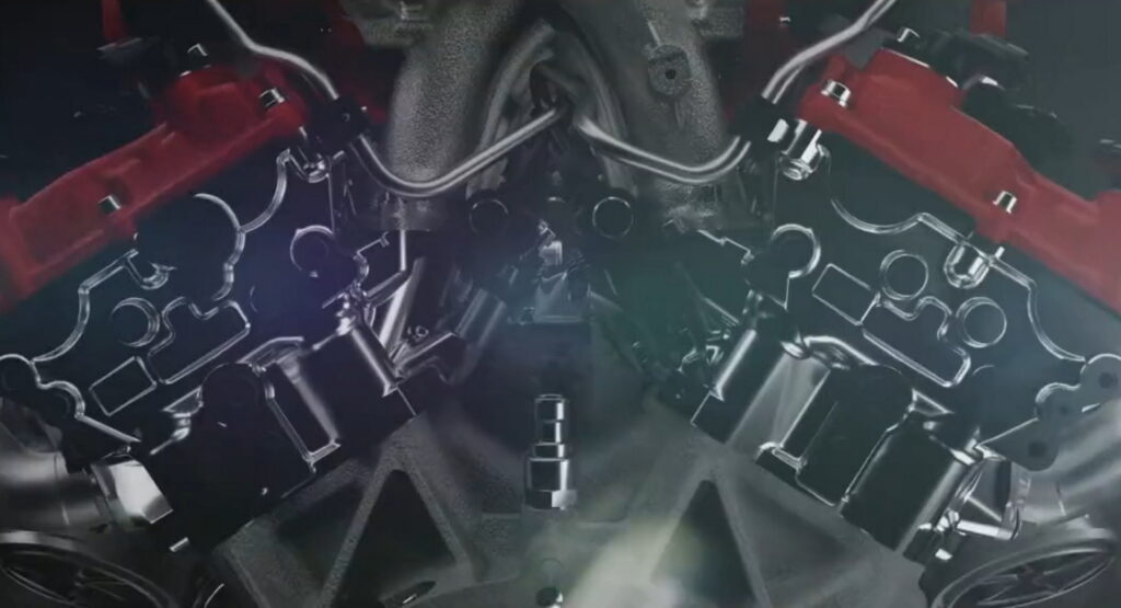  Ferrari Teases Purosangue Once Again With New Shots Of V12 Engine