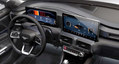 This Is What The Base Trim 2024 Ford Mustang’s Dual Tablet Screens Look ...