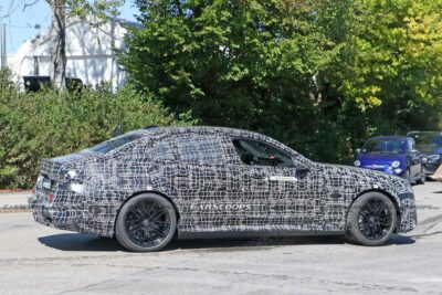 2024 BMW M5 Hybrid Prototype Drops Arch Flares, Shows Glimpse Of M4 CSL ...