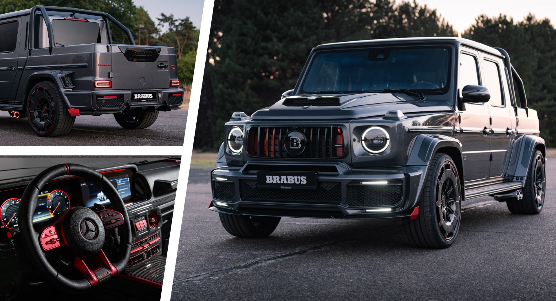 New Brabus P 900 Rocket Edition Is An Insane GWagen Pickup Truck With