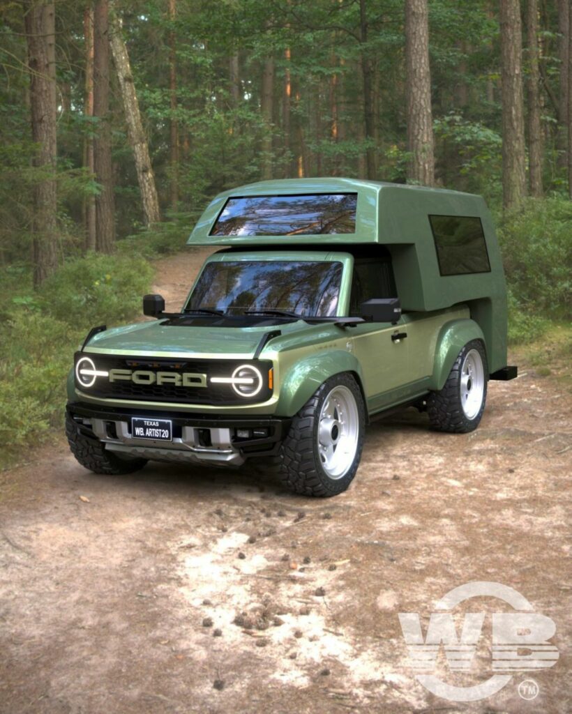 Ford Bronco Rendered In Camper Form With Wide Bodykit And Air ...