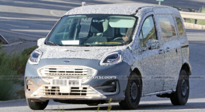 2024 Ford Transit / Tourneo Courier Mule Spotted With Puma Headlights ...